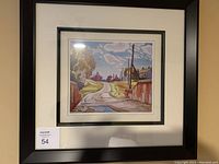 Framed print showing the full artwork and frame.