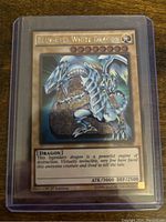 Blue-Eyes White Dragon in clear semi-rigid holder