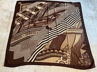 Full view of shawl laid flat showing entire pattern and size