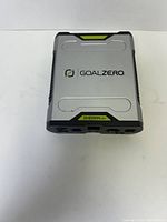Front view of the Goal Zero Sherpa 50 power pack showing logo and design.