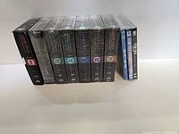 Complete DVD sets for 7 seasons of Star Trek Deep Space Nine along with 3 seasons of Star Trek Discovery, all in original shrink wrap indicating excellent condition.