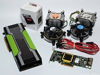 Overview of all lot contents on white surface