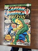 Full cover of Captain America and The Falcon comic no. 188 showing fight scene and comic details.