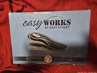 Box cover showing Easy Works by Easy Street branding and orthotic technology features.