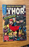 Front cover of Thor King-Size Special #2 comic showing Thor battling the Destroyer and indicating the issue date of Sept. 1966 and price 25 cents.