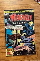 Front cover of the Werewolf By Night #29 comic book featuring werewolf character and title text