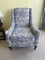 Front view showing overall shape, pattern, and leg style