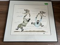 Framed stencil print front view showing entire artwork and frame