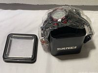 Brand new SKMEI men's digital sports watch with original packaging including black SKMEI branded box and protective clear frame.
