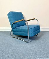 Front-left three-quarter view showing overall chair design