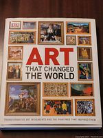 Front cover showing the book title and multiple framed art reproductions.