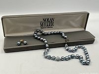 Overall shot of box, necklace and earrings