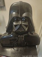 Closed Darth Vader plastic storage case