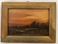 Front view of painting and frame