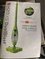 User's guide cover showing Thane H2O 5X DualBlast mop cleaner illustration and model number KB-6622V-1/KB-6622V-2