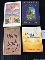 Front covers of the four spiritual and poetry books showing titles and cover art.