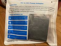 Front of sealed package showing device and usage instructions.