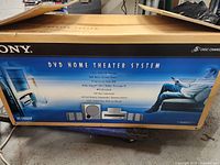 Box showing product image and features of Sony DVD home theater system HT-C800DP