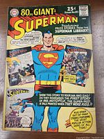 Front cover of Superman 80 Page Giant No. 183 comic book from 1966, featuring colorful Superman artwork and story highlights.