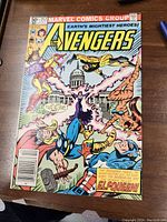 Front cover of Avengers No. 212 comic book showing multiple Avengers characters and title text.