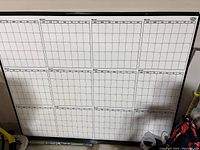 Full whiteboard showing all 12 monthly calendar grids in one board.