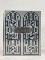 Front cover of the book showing Art Deco design in silver and black