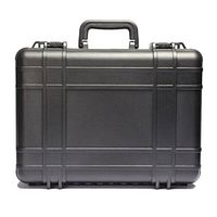 Closed view of black Underwater Kinetics UltraCase with structured shell and fold-down handle