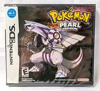 Front view of the sealed Nintendo DS game case showing the Pokemon Dialga on cover and Nintendo DS logo.