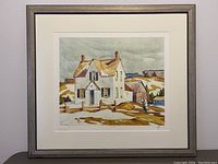 Framed print of “Farm House” by A.J. Casson