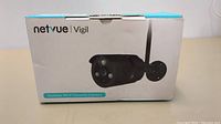 Closed box showing Netvue Vigil WiFi security camera image and branding