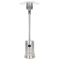 Front view of assembled Vulcan Pro Series stainless steel patio heater