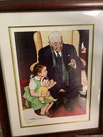 Front view of framed print