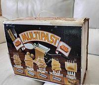 Box with printed product image and pasta types shown