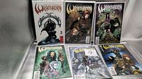 Six Wraithborn comic books bagged and boarded displayed front covers