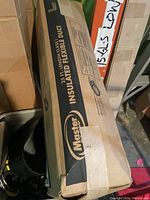Photo of the unopened cardboard box labeled '25 Ft. Length Class Insulated Flexible Duct' by Master brand