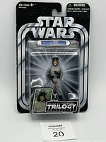 Front view of sealed Star Wars The Original Trilogy Collection Han Solo action figure, item OTC #35, showing figure and card art.