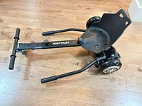 HoovyKart seat and frame attached to hoverboard