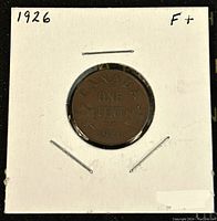 Reverse side of the coin showing 'CANADA', 'ONE CENT', year 1926, and maple leaf