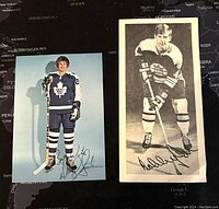 Both signed items together on a map background showing scale and clarifying lot contents.