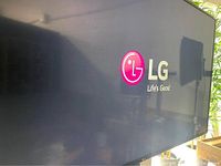 Front angle view showing LG logo startup screen