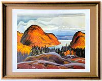 Front view of entire framed print showing mat and frame