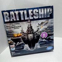 Front of sealed Hasbro Battleship board game box