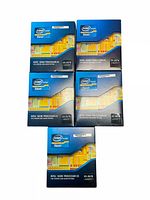 Lot showing all 5 Intel Xeon E5-2670 CPU boxes together, brand new sealed retail packaging.