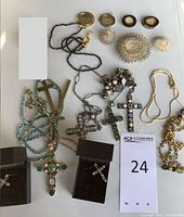 Overview of all items on white background