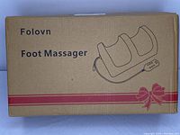 Box of Folovn Foot Massager with printed logo and illustration of product