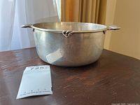 Front perspective of dish showing overall shape and exterior finish