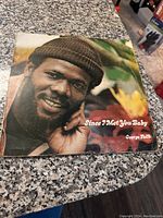 Front cover of George Faith LP Since I Met You Baby featuring a close-up portrait of George Faith.