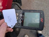 Front view of Equinox 800 control box showing display and control buttons