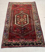 Full view of front side showing overall pattern, colors and condition