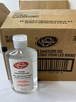 Single bottle of Lifebuoy Hand Sanitizer Gel in front of the shipping box.